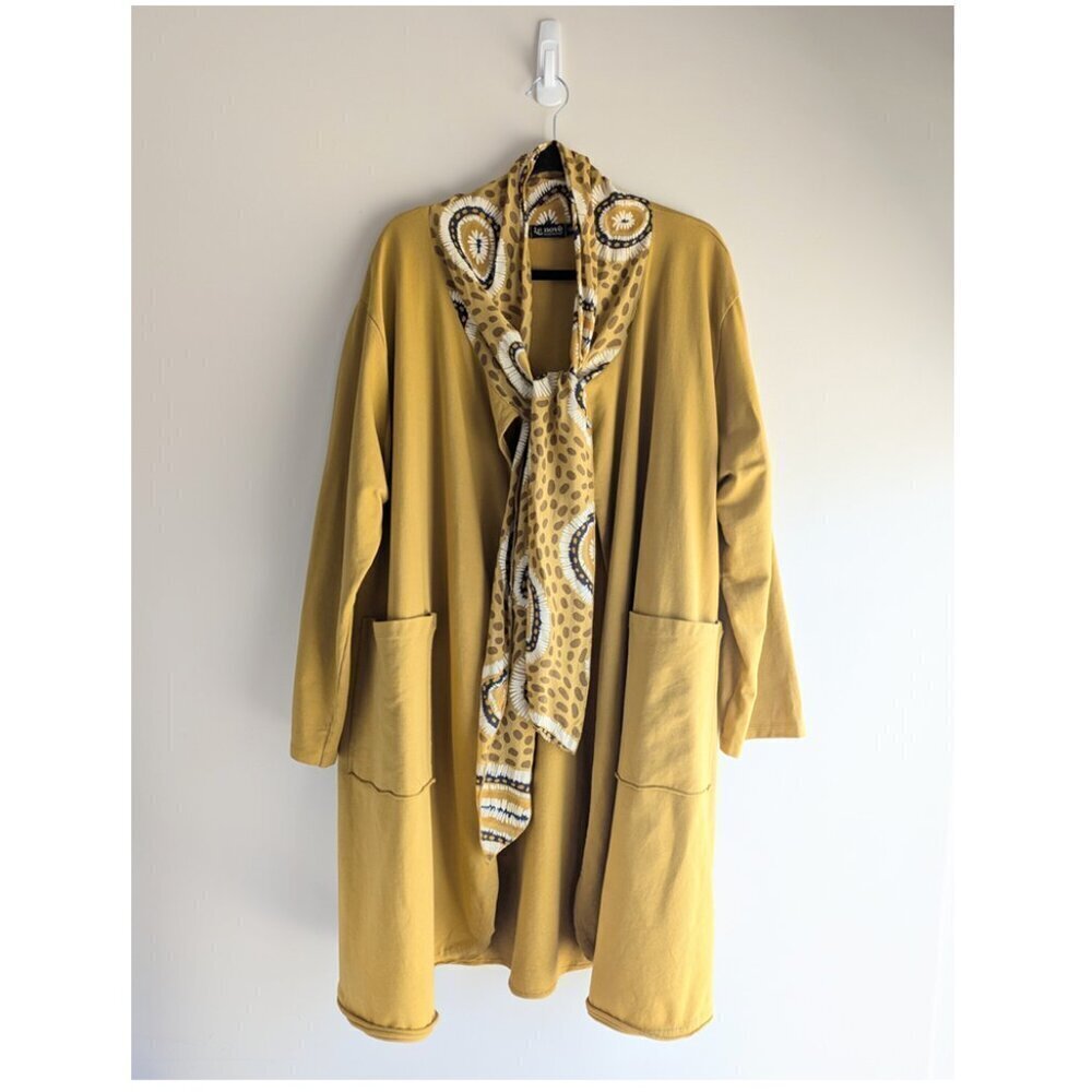 Le nove open cardigan with tie neck